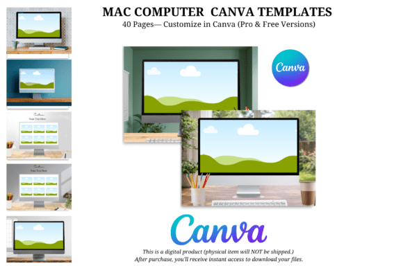 Download 40 Canva Computer Mockup Templates - Premium Resources