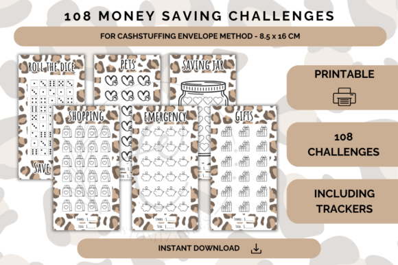 Download Money Saving Challenges Printable Bundle - Challenges Collection