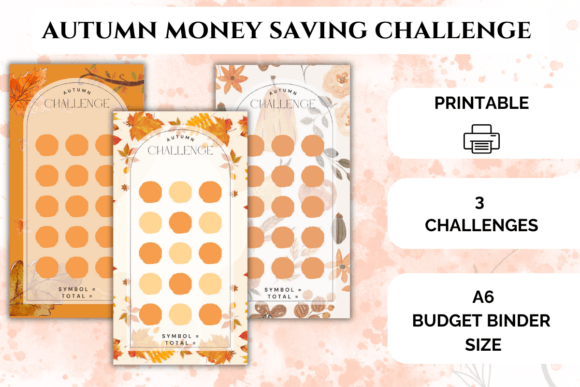 Download Autumn Money Saving Challenges Printable - Challenges Collection