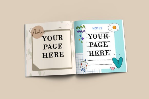 Download Square Open Book Mockup Psd and Jpg - Book mockup Collection